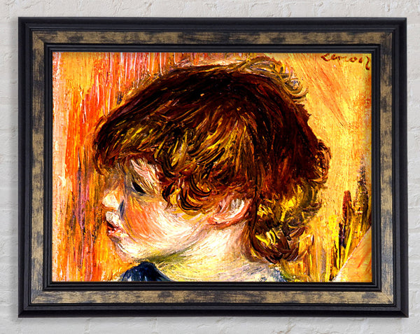 Renoir Head Of A Young Girl Framed Print