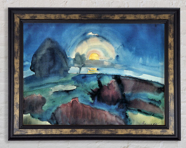 Walter Gramatte Hiddensoe Moon Stairway Framed Print