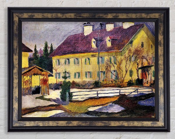 August Macke Hospital In Tegern Sea Framed Print