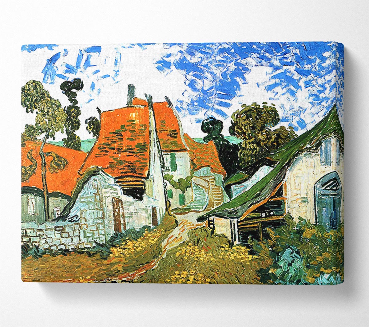 Van Gogh Houses In Auvers Canvas Wall Art