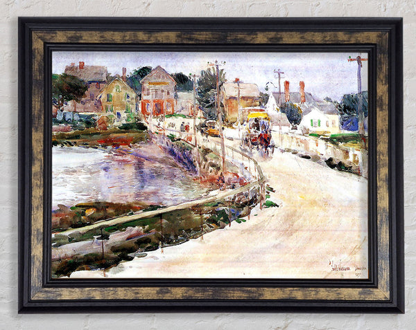 Hassam In Gloucester Framed Print