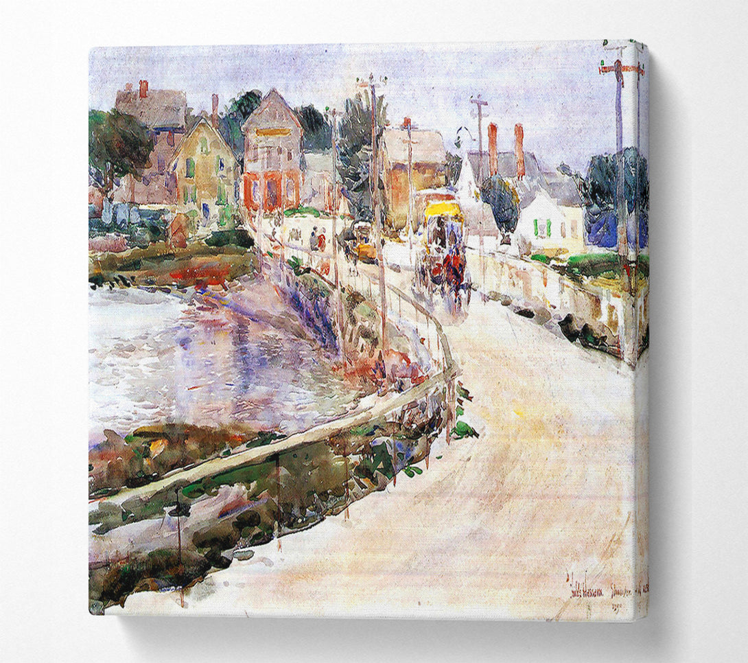  A Canvas Print of Hassam In Gloucester Canvas Print