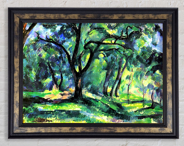 Cezanne In The Woods Framed Print