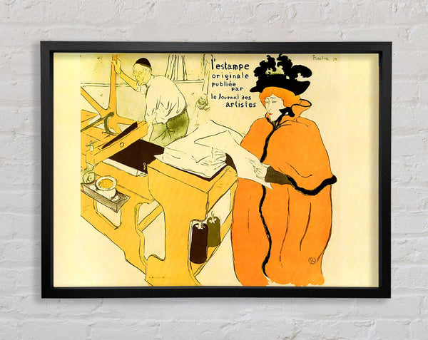 Toulouse Lautrec Jane Avril prüft eine Druckprobe