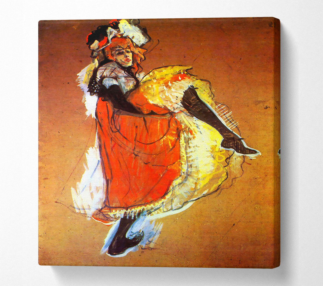  A Canvas Print of Toulouse Lautrec Jane Avril Dancing Canvas Wall Art
