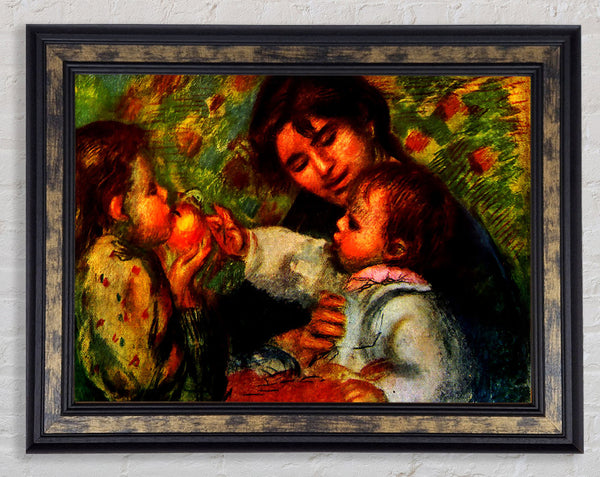 Jean Renoir And Gabrielle Framed Print