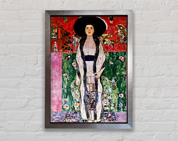 Klimt Adele Bloch-Bauer Red Framed Print