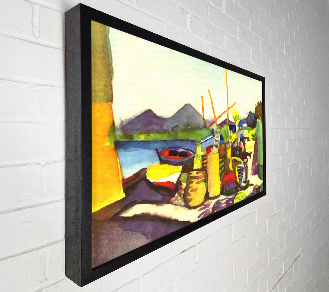  A Canvas Print of August Macke Landscape At Hammamet Canvas Art