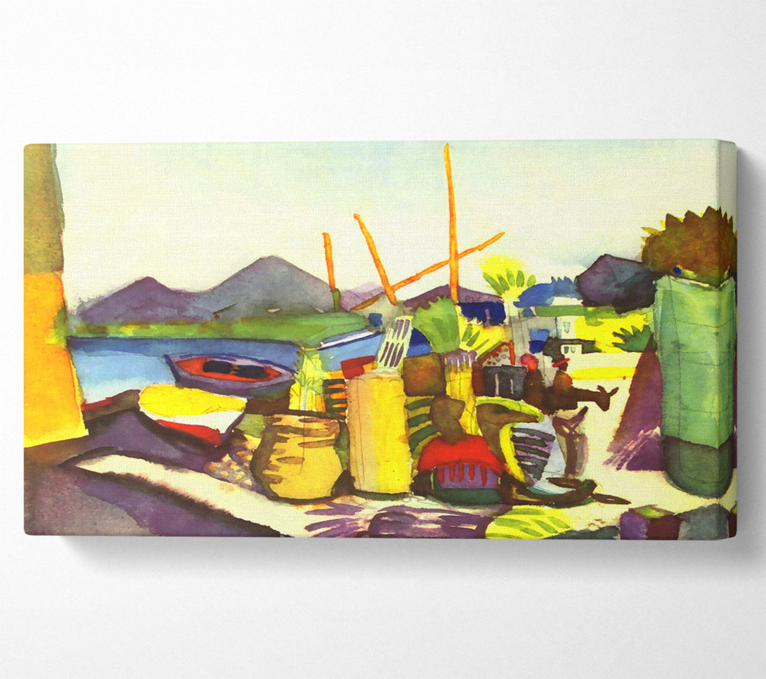  A Canvas Print of August Macke Landscape At Hammamet Canvas Art