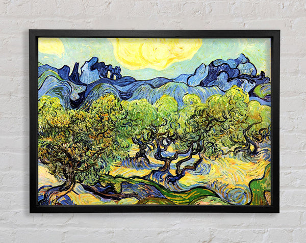 Van Gogh Landschaft mit Olivenbäumen