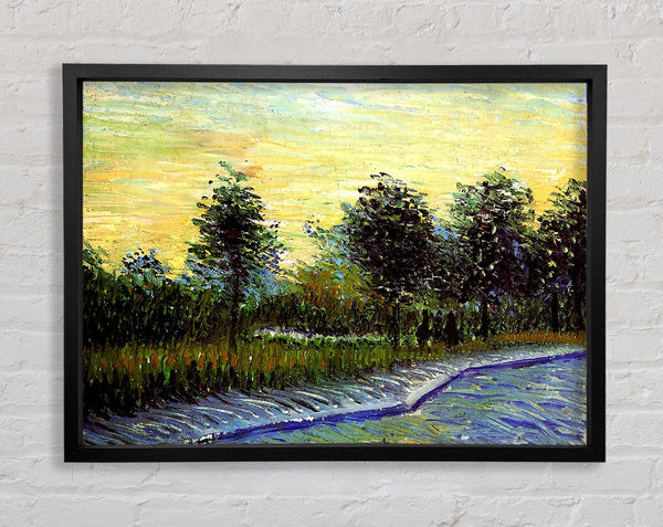 Van Gogh Lane In Voyer D Argenson Park At Asnieres Framed Print