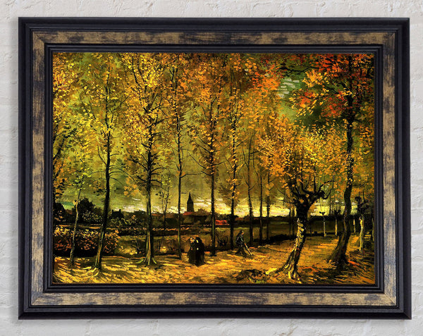 Van Gogh Lane With Poplars Framed Print
