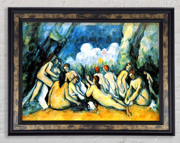 Cezanne Large Bathers Framed Print