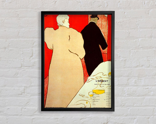 Toulouse Lautrec Largent Framed Print