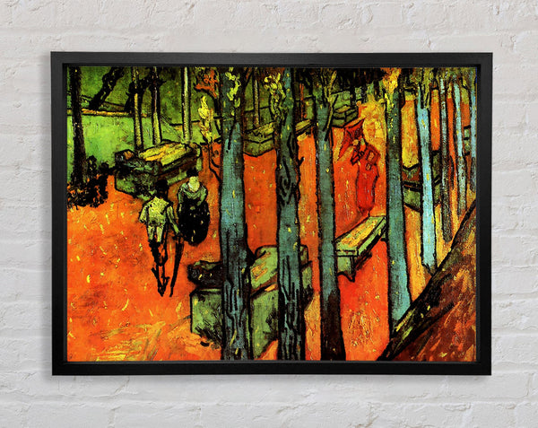 Van Gogh, Les Alyscamps, fallende Herbstblätter