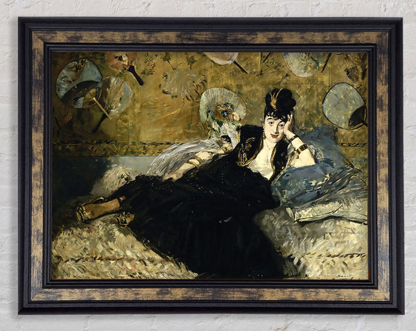Manet Woman With Fans Framed Print