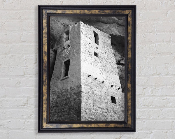 Ansel Adams Mesa Verde National Park Cliff Dwellings 2 Framed Print