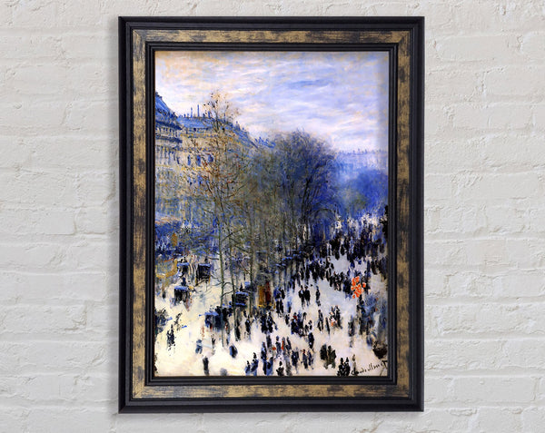 Monet Boulevard Des Capucines Framed Print