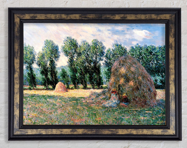Monet Haystacks Framed Print