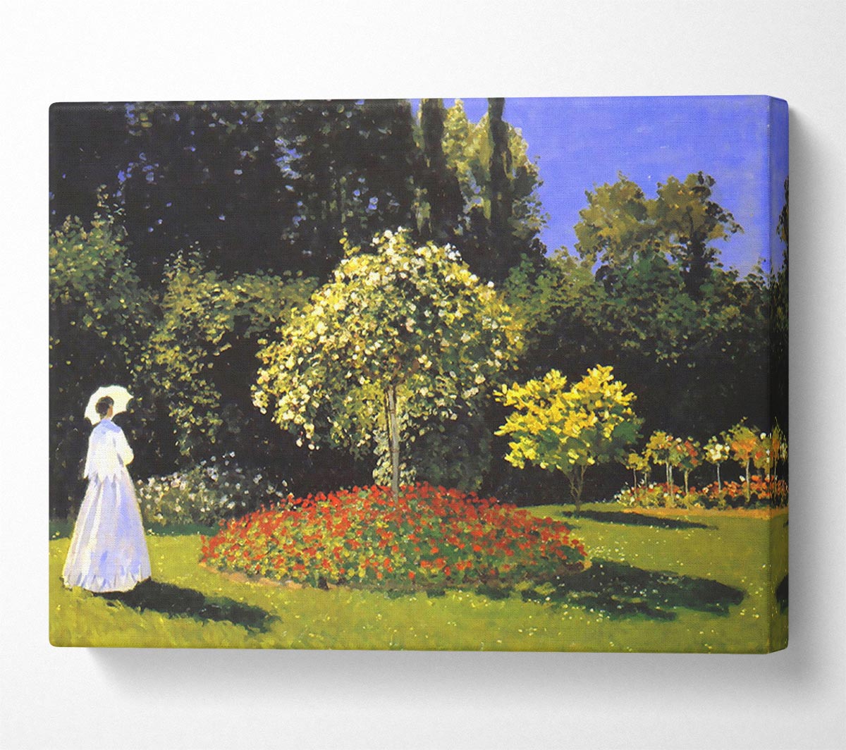 Monet Jeanne Marguerite Lecadre In The Garden Canvas Wall Art