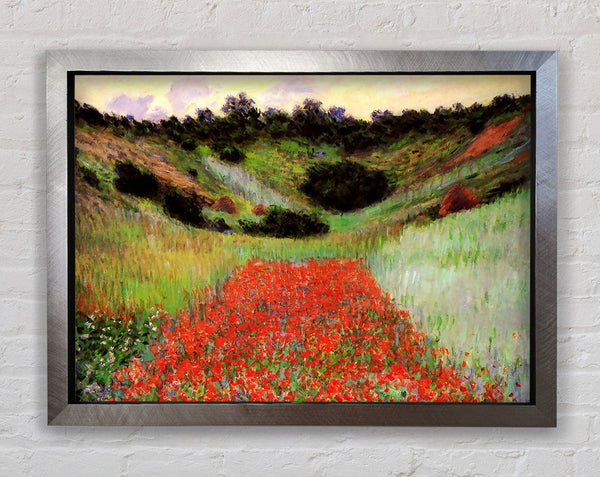 Monet Mohnfeld mit Blumen in Giverny