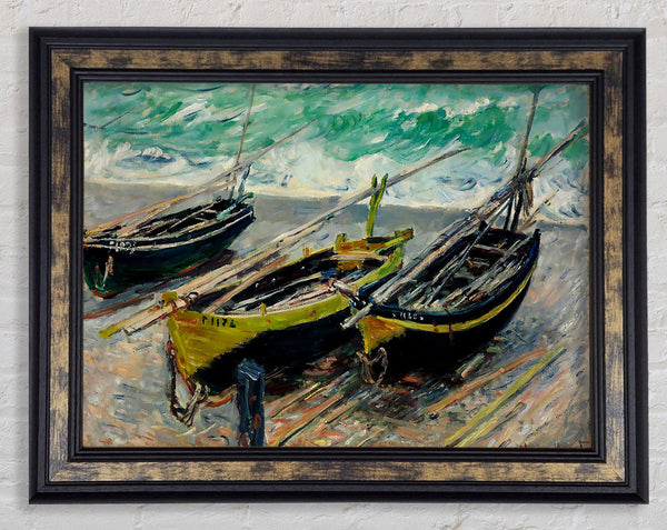 Monet Three Fishing Boats