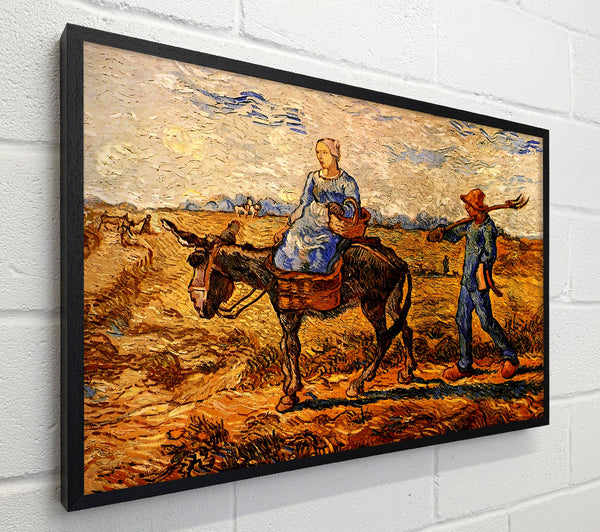 Van Gogh Morning Peasant Couple Going To Work