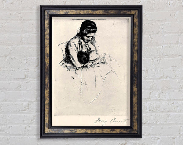 Cassatt Mother Nurses Child Framed Print