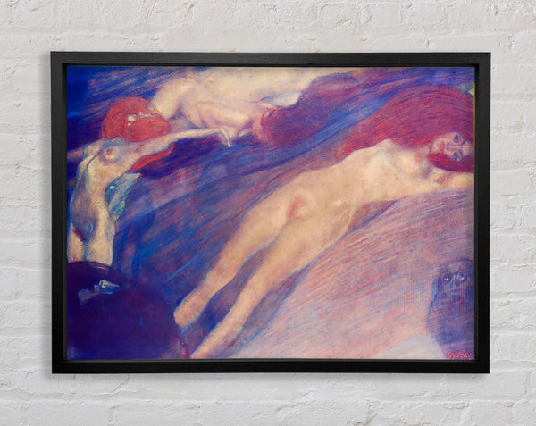 Klimt Moving Water Framed Print