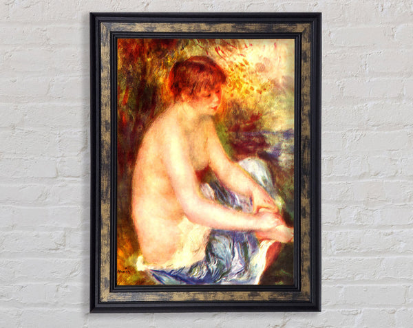 Renoir Nude In Blue Framed Print