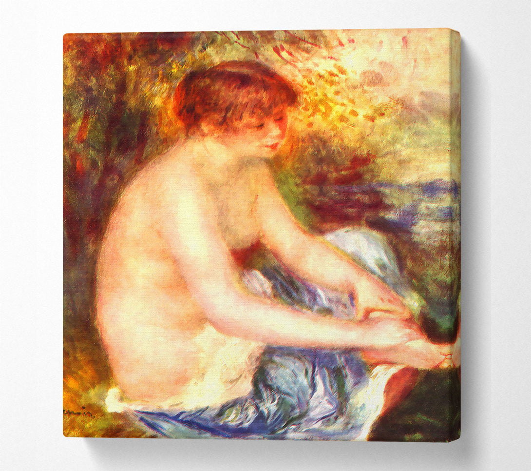  A Canvas Print of Renoir Nude In Blue Canvas Wall Art