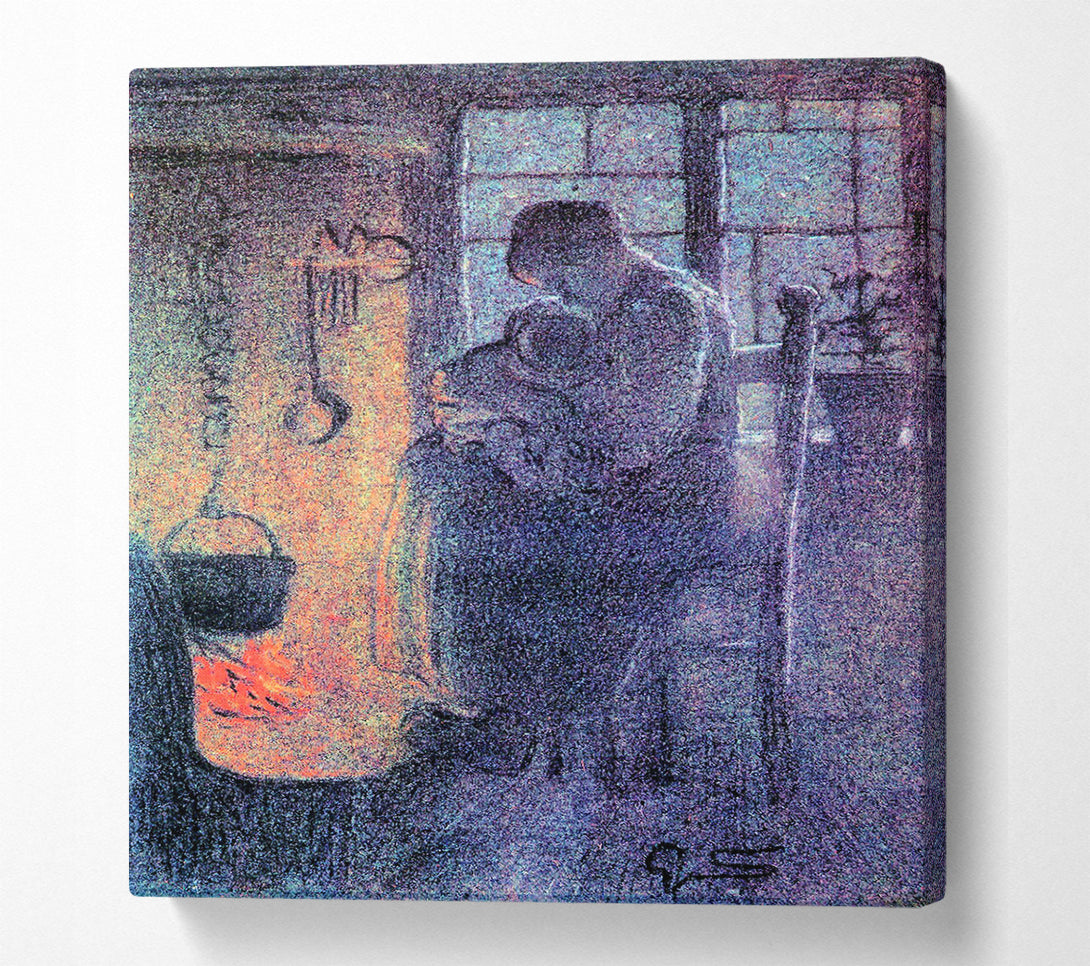  A Canvas Print of Segantini Orphans Canvas Art