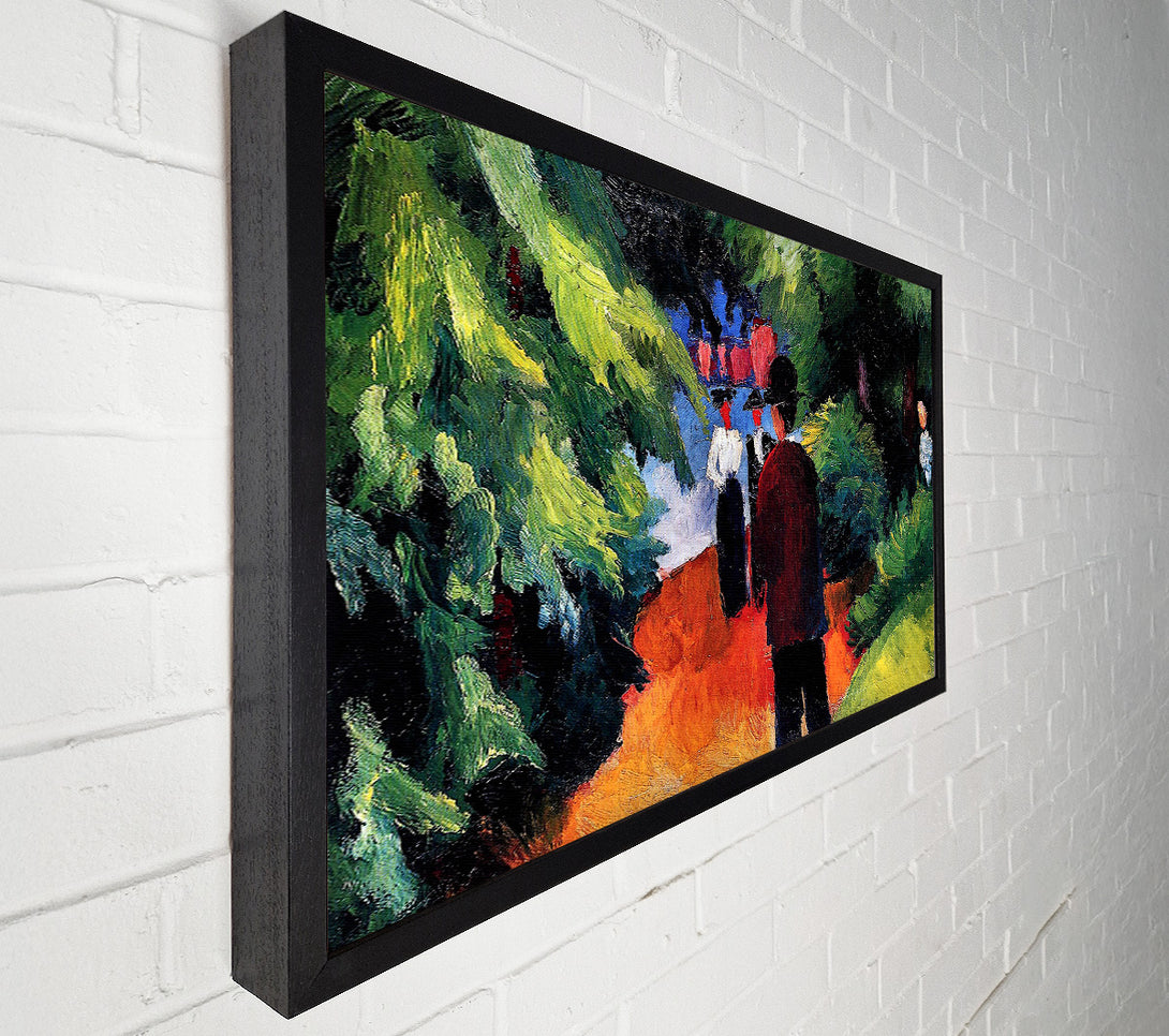  A Canvas Print of August Macke Park On The Waterfront Canvas Wall Art