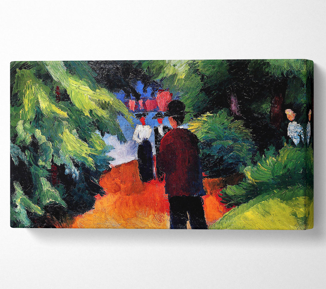  A Canvas Print of August Macke Park On The Waterfront Canvas Wall Art