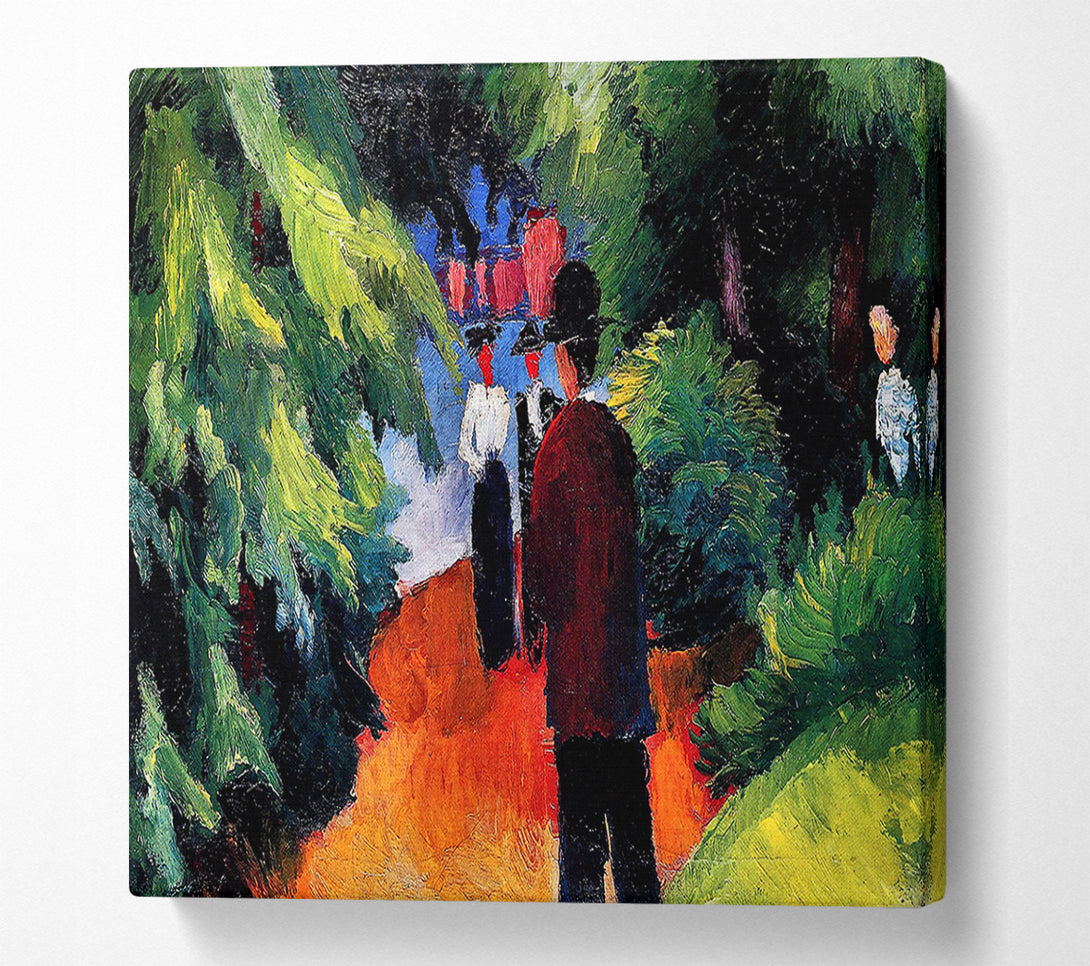  A Canvas Print of August Macke Park On The Waterfront Canvas Wall Art