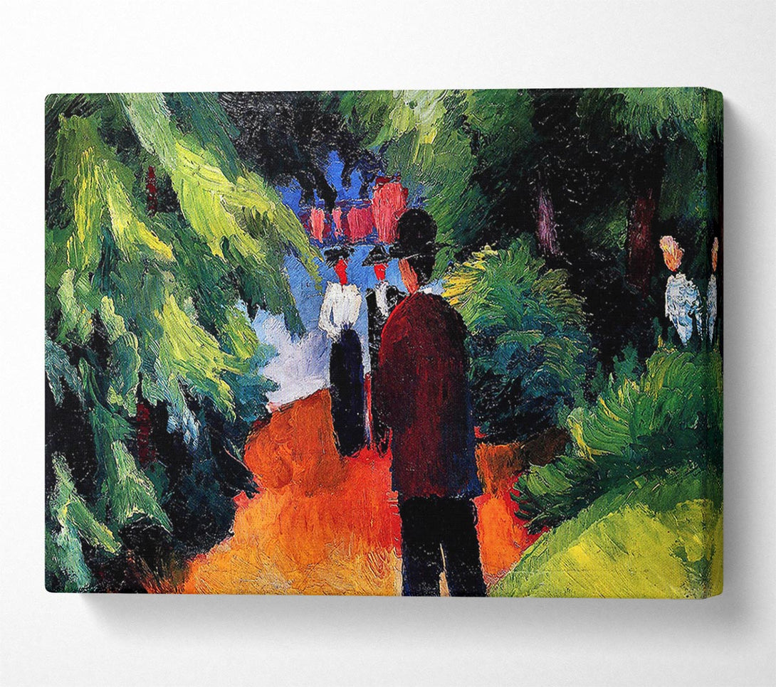  A Canvas Print of August Macke Park On The Waterfront Canvas Wall Art