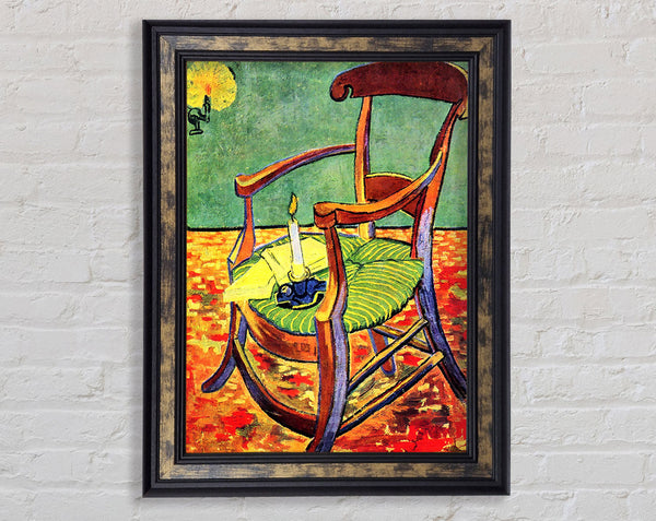 Van Gogh Paul Gauguins Chair Framed Print