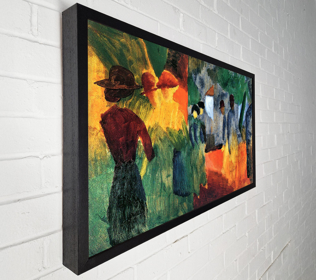  A Canvas Print of August Macke People In The Park Canvas Art