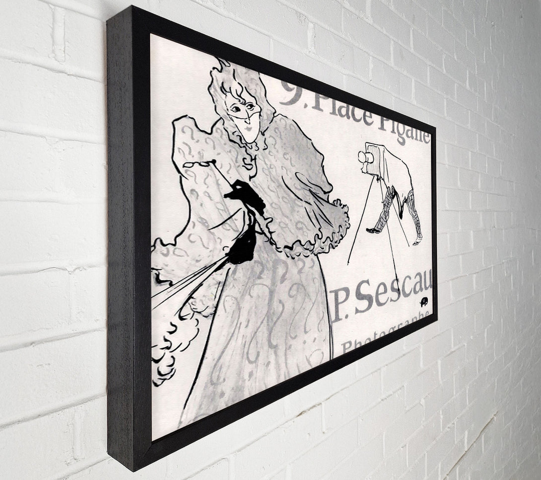  A Canvas Print of Toulouse Lautrec Photorapher Sescau Canvas Print