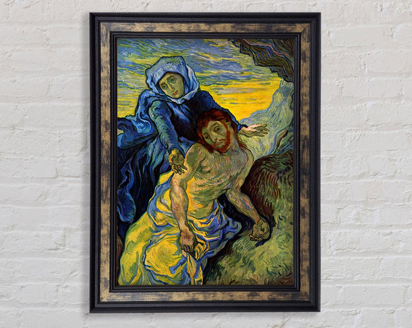 Van Gogh Pieta (By Eugene Delacroix) Framed Print