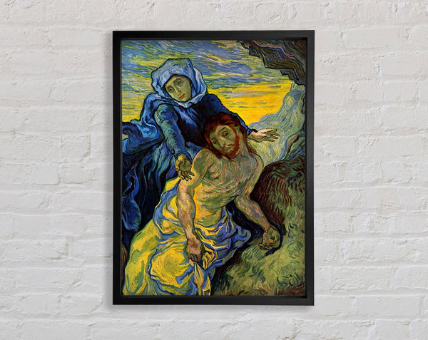 Van Gogh Pieta (By Eugene Delacroix) Framed Print