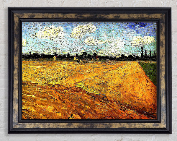 Van Gogh Ploughed Field Framed Print