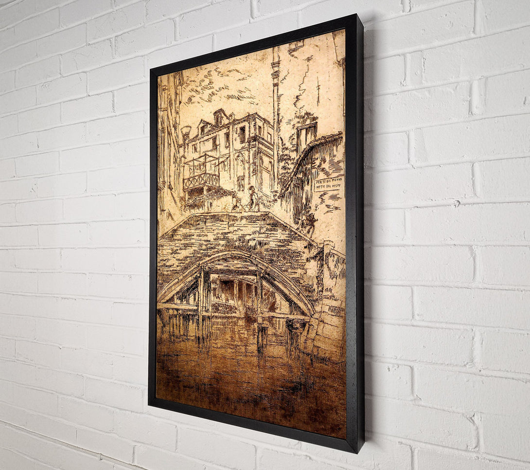  A Canvas Print of Whistler Ponte Del Piovan Canvas Art