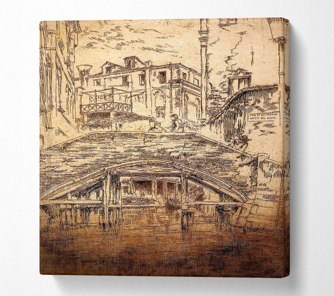  A Canvas Print of Whistler Ponte Del Piovan Canvas Art