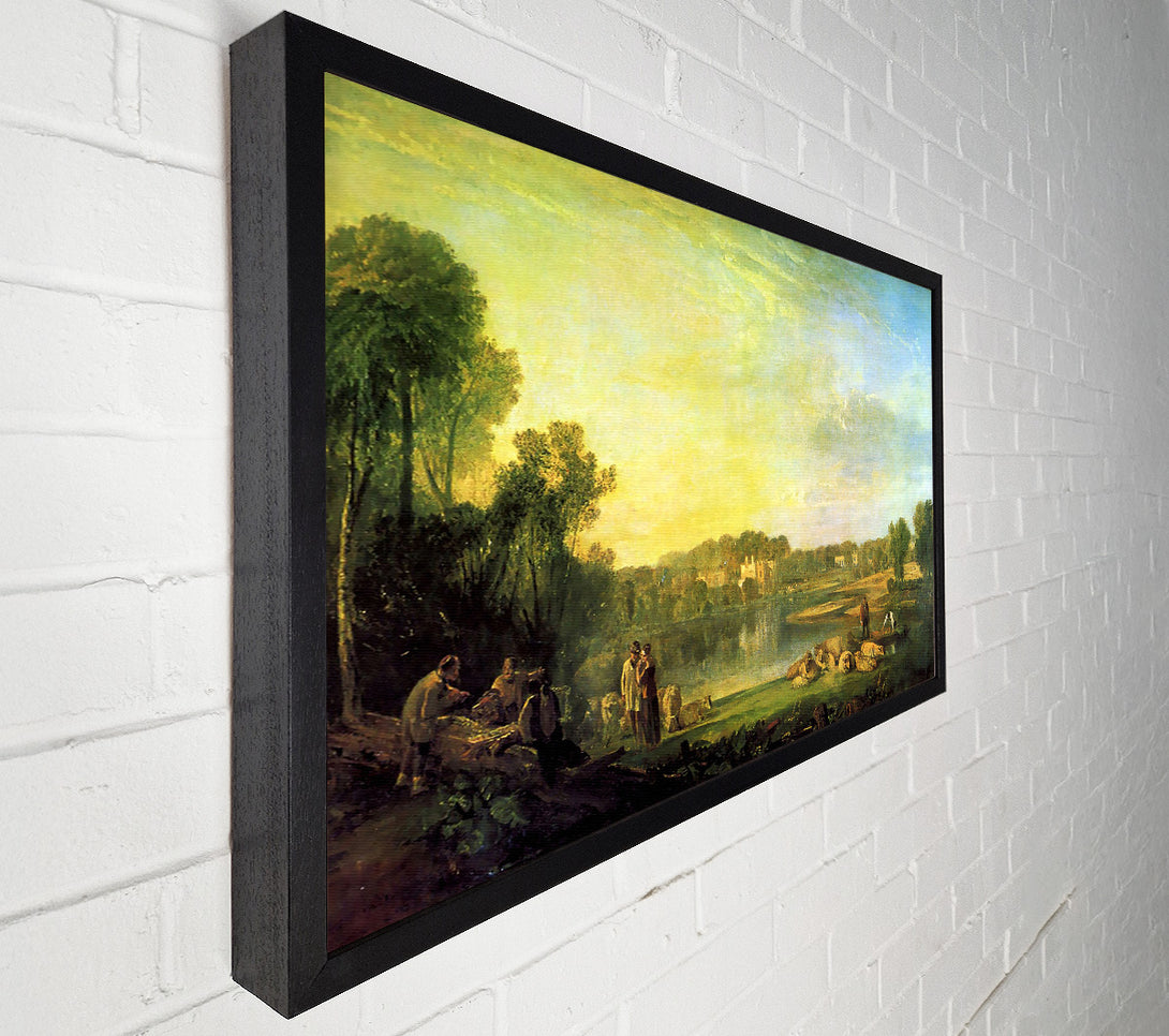  A Canvas Print of Joseph Mallord Turner Popes Villa At Twickenham Canvas Art