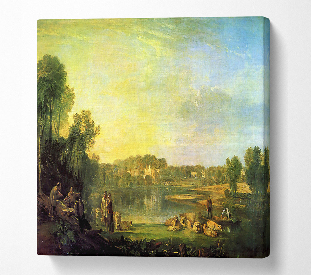  A Canvas Print of Joseph Mallord Turner Popes Villa At Twickenham Canvas Art