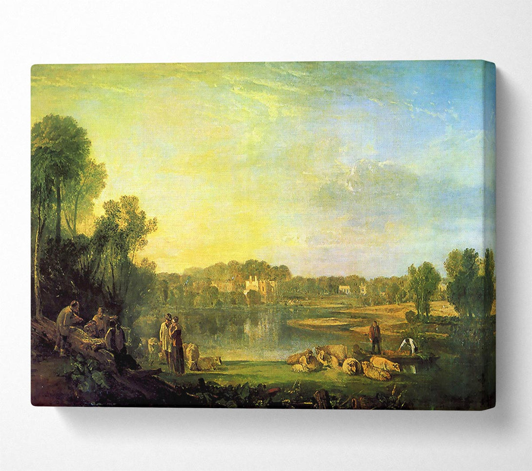  A Canvas Print of Joseph Mallord Turner Popes Villa At Twickenham Canvas Art