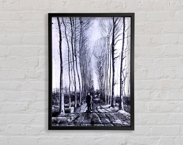 Van Gogh Poplar Avenue Framed Print