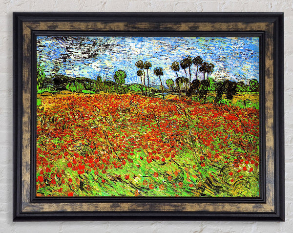Van Gogh Poppy Fields Framed Print