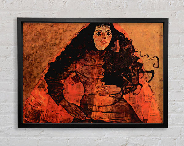 Schiele Portrait Of Trude Engel Framed Print